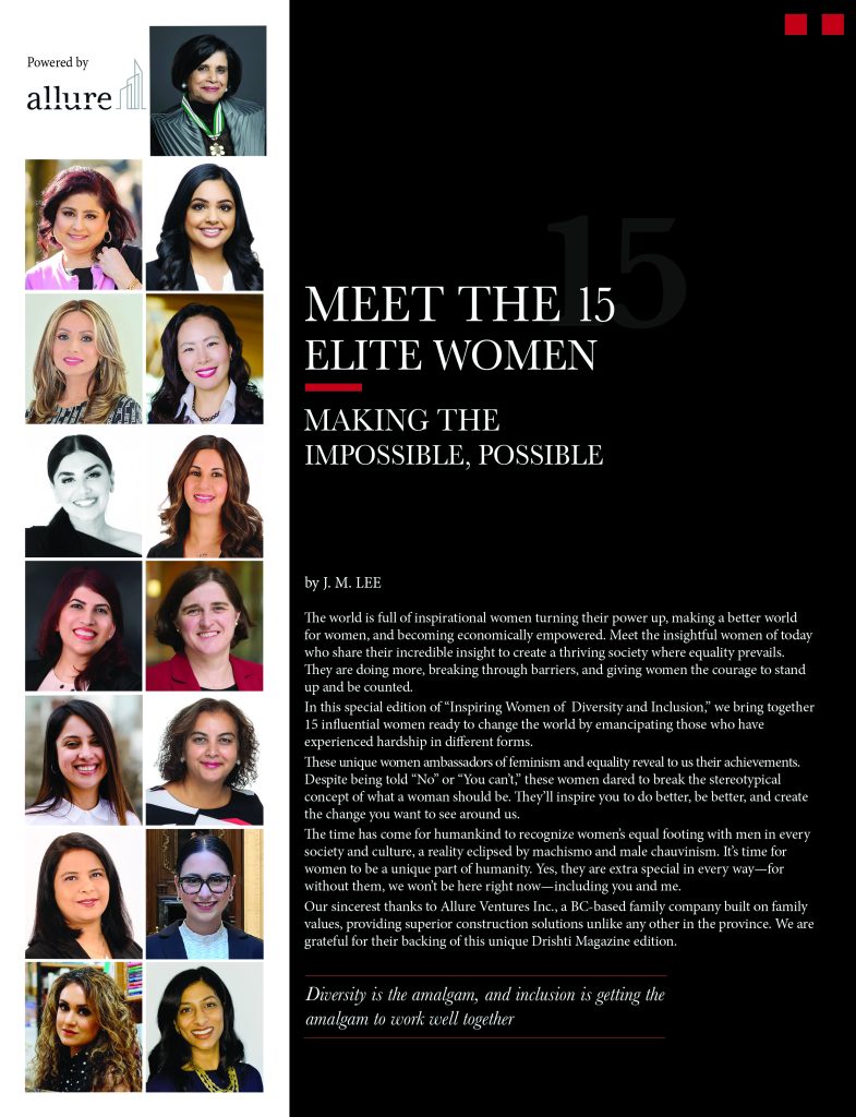 MEET THE 15 ELITE WOMEN – MAKING THE IMPOSSIBLE, POSSIBLE