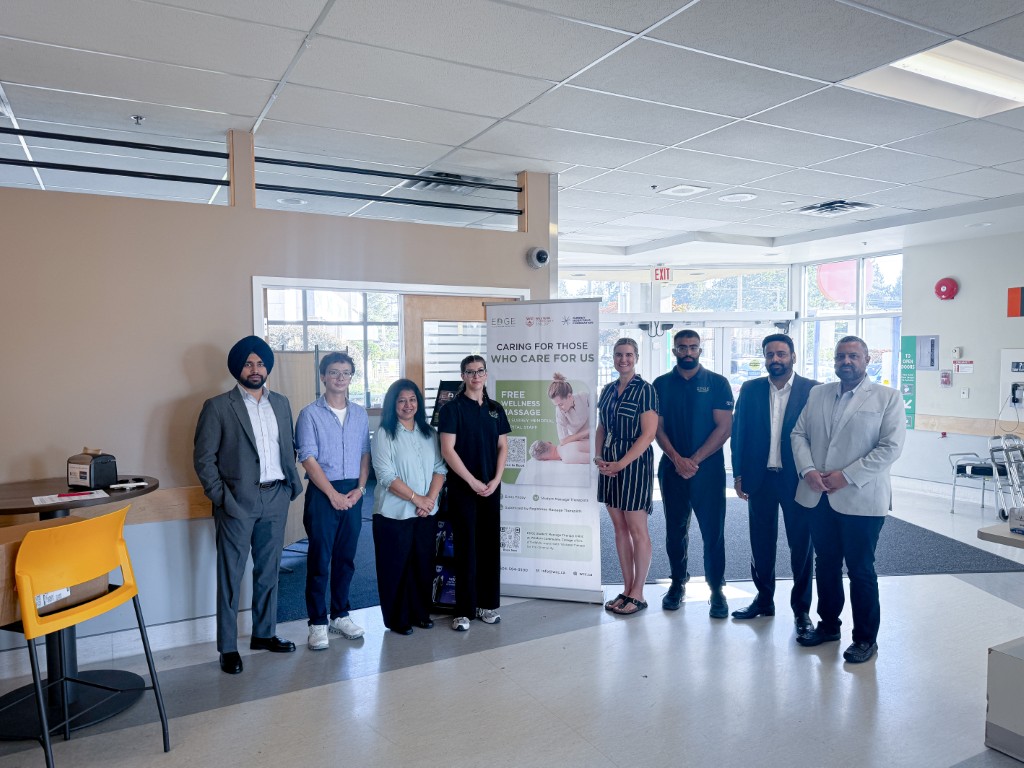 WCC and Surrey Hospitals Foundation Partner to Bring Free Wellness Massage to Surrey Memorial Hospital Staff