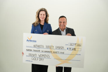 Nawal Tandon, Founder & President of Drishti Magazine Presented the Donation Cheque of $14,695